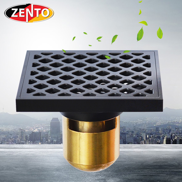 Thoát sàn chống mùi Black series Zento ZT574-1B (120x120mm)