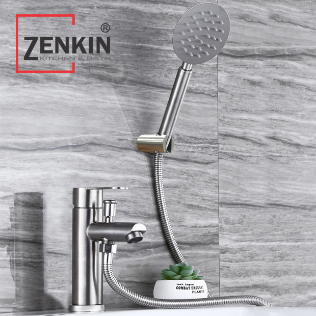 Bộ vòi lavabo kết hợp sen tắm inox304 Zenkin ZK1046