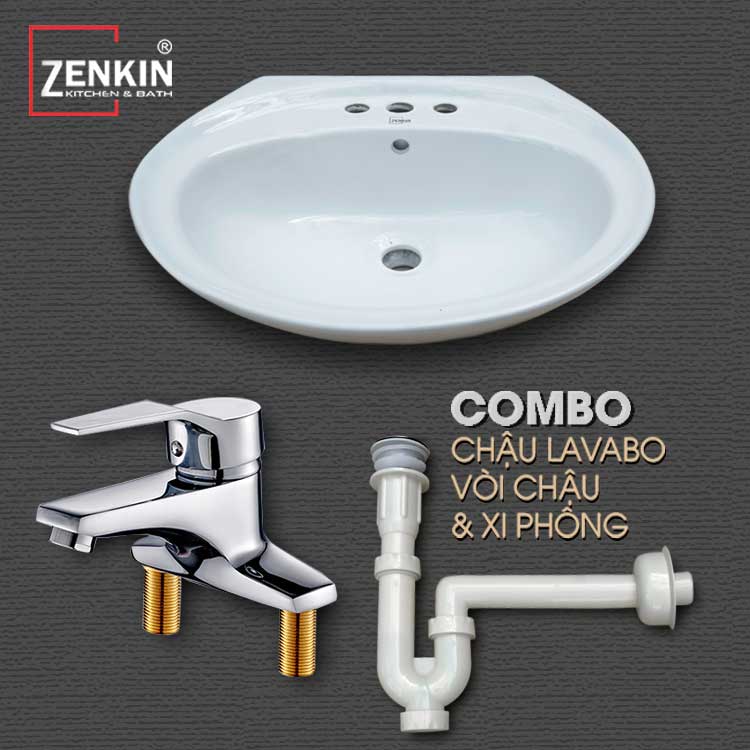 Combo 3 thiết bị vệ sinh Zenkin ZK09