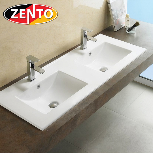 Chậu lavabo bán âm bàn đôi Zento E120 