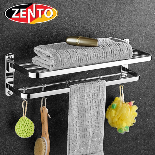 Giá để đồ kết hợp treo khăn inox Zento HA4650