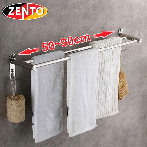Giá vắt, treo khăn kép inox Towel Bar HA4618-2