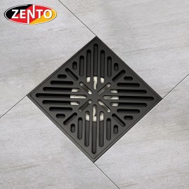 Thoát sàn chống mùi Black series  Zento ZT676-1B (150x150mm)