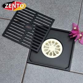Thoát sàn chống mùi Black series  Zento ZT680-1B (150x150mm)
