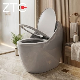 Bàn cầu 1 khối Egg-Shaped Toilet ZTC-9925 (Gray)