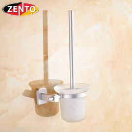 Bộ chổi cọ và kệ đỡ toilet hợp kim nhôm Zento OLO032-1