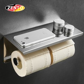 Lô giấy vệ sinh kép inox Zento HB1122-new
