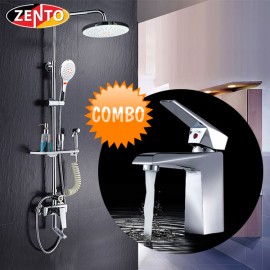 Combo sen cây và vòi lavabo Zento KM113