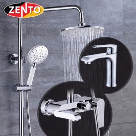 Combo sen cây và vòi lavabo Crystal series Zento KM119