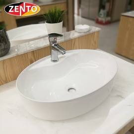 Chậu lavabo đặt bàn Zento LV1094A (545x395x150mm)