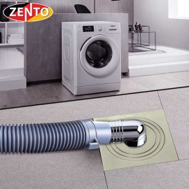 Phễu thoát sàn máy giặt chuyên dụng ZT501-Brushed (100x100mm)