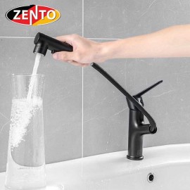 Vòi lavabo nóng lạnh Pulldown Spray ZT2130-B (Dây rút)