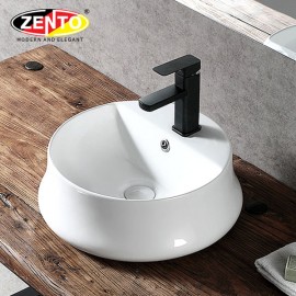 Chậu lavabo đặt bàn Zento LV1183A (440x440x165mm)