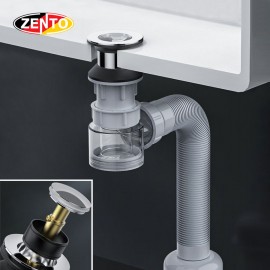 Bộ xi phông nhấn & ống xả mềm lavabo ZXP040