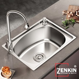 Chậu rửa chén, bát 1 hố Zenkin kitchen sink ZK5040TM