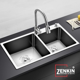Chậu rửa chén, bát 2 hố Zenkin kitchen sink ZK8245-201