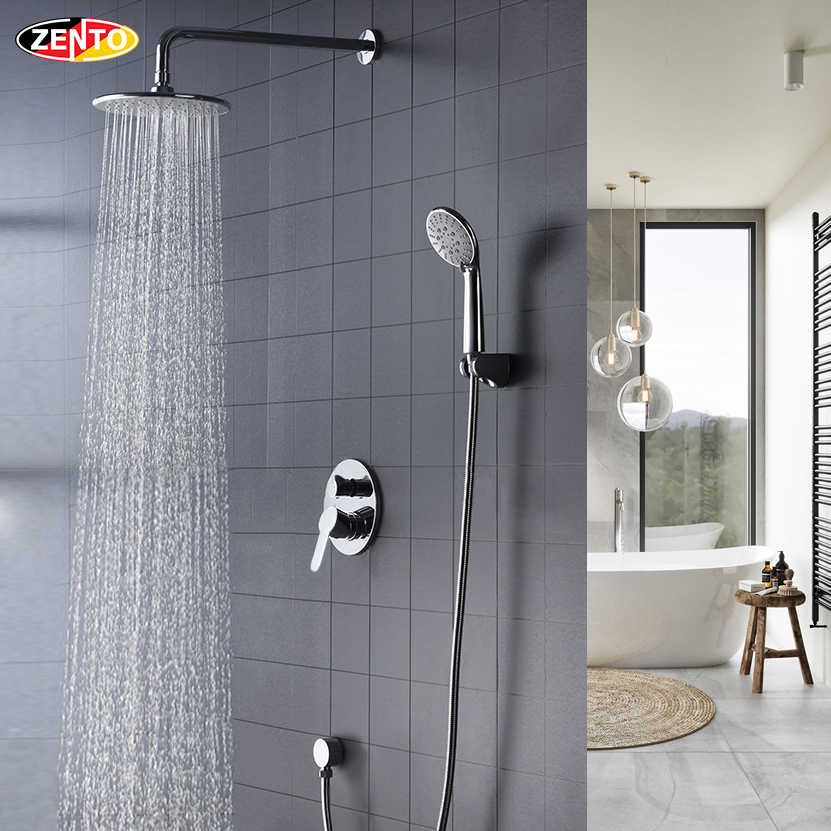 Bộ sen tắm nóng lạnh âm tường Zento ZT8666