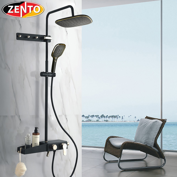 Bộ sen cây nóng lạnh Luxury Shower ZT8022-black