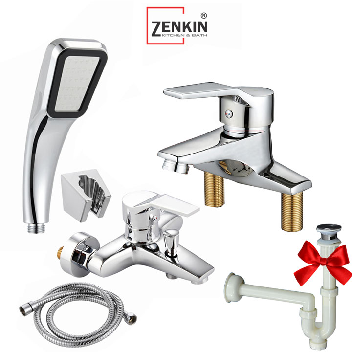 Combo sen tắm và vòi lavabo Zenkin ZK02-new