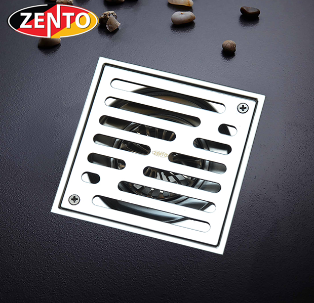 Thoát sàn chống mùi ban công inox304 Zento ZT560-2U (110x110)