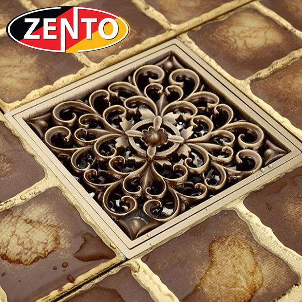 Thoát sàn chống mùi giả cổ 3D Zento ZT657