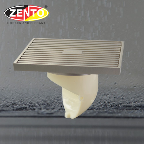 Phễu thoát sàn chống mùi & côn trùng ZT5701-Brushed (120x120mm)