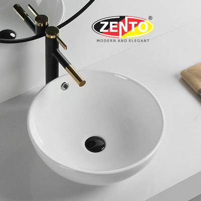Chậu lavabo đặt bàn Zento LV205 (435x435x175mm)