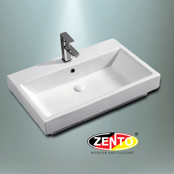 Chậu lavabo đặt bàn Zento LV110 (775x505x165mm)