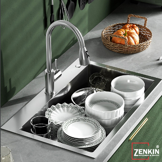 Chậu rửa chén, bát 1 hố Zenkin kitchen sink ZK6845-304